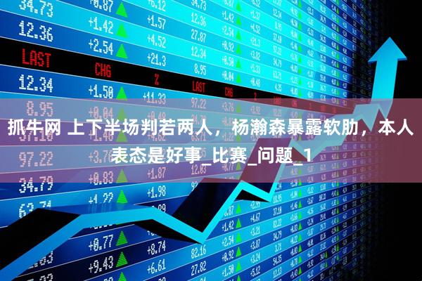 抓牛网 上下半场判若两人，杨瀚森暴露软肋，本人表态是好事_比赛_问题_1