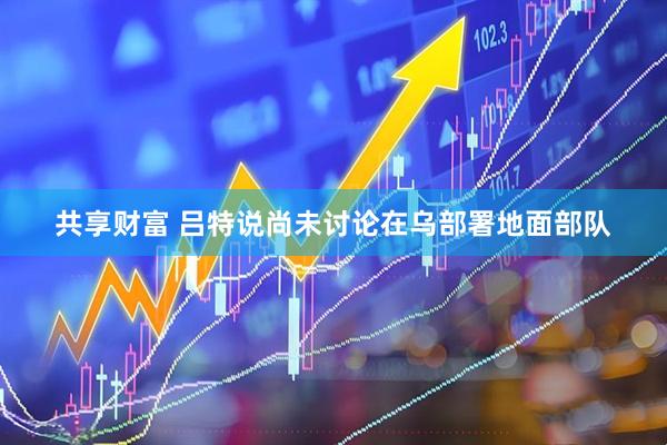 共享财富 吕特说尚未讨论在乌部署地面部队
